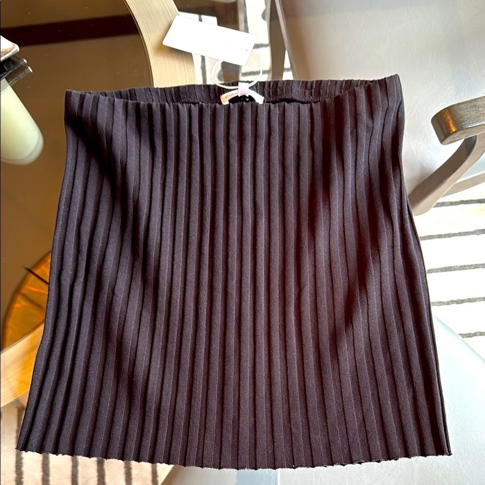 NWT Cotton Citizen Capri Mini Skirt - Black - size Large